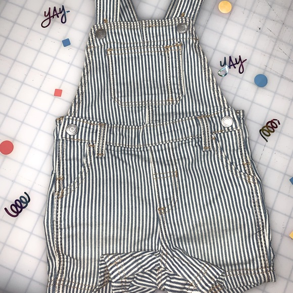 Stripe Denim Baby Overalls - Picture 1 of 1